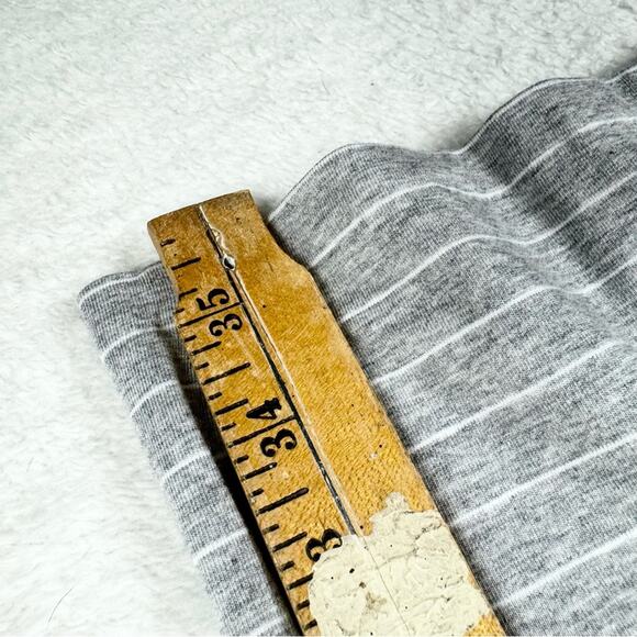 ATHLETA Central Stripe Ruched Mini Dress Short Sleeve Striped Athleisure Size M - Picture 12 of 12